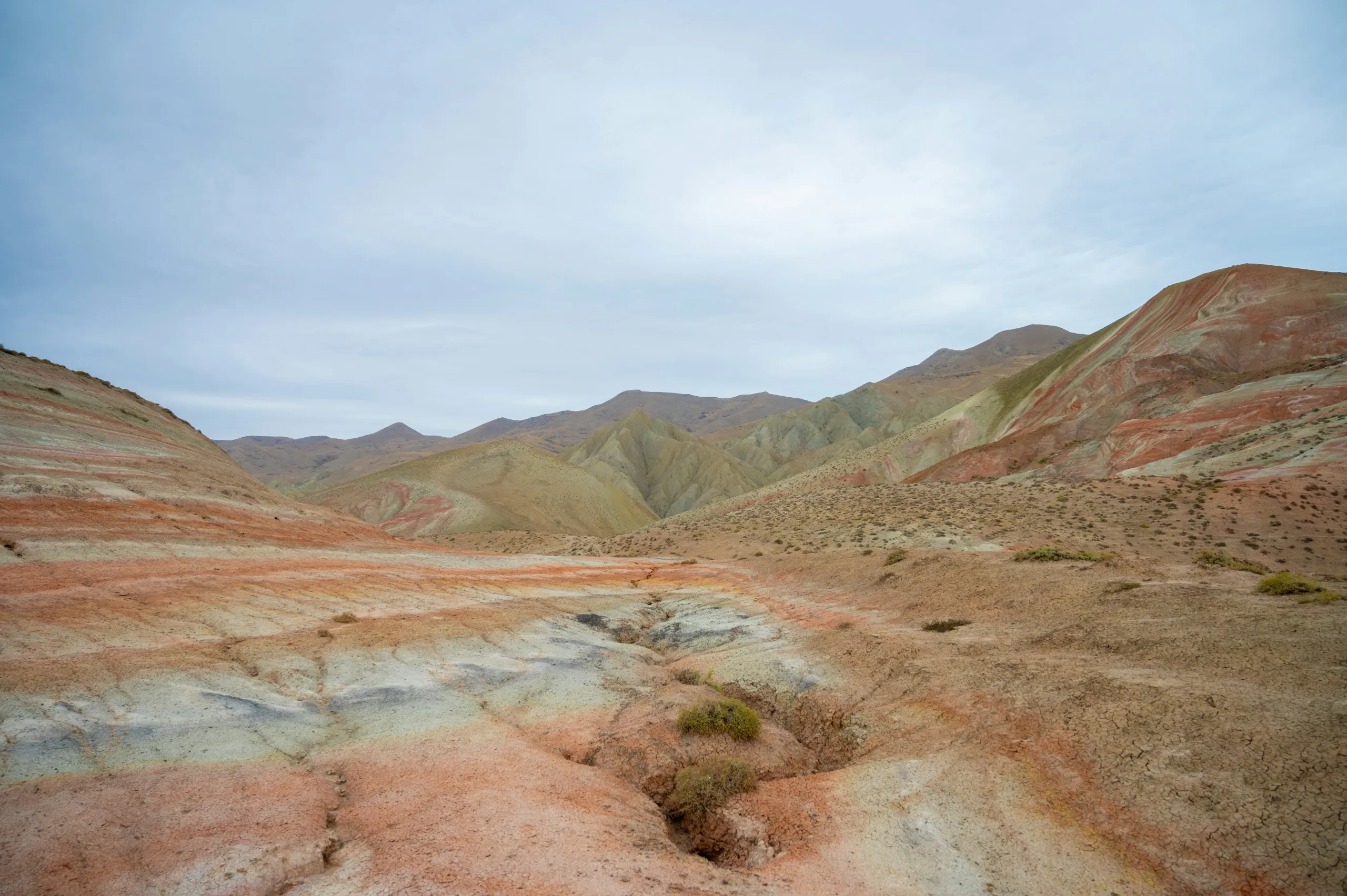 Sunrise or sunset mud volcanoes